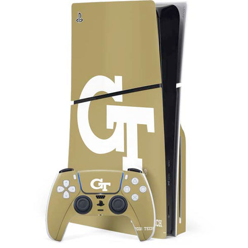 Georgia Institute of Technology Gold GT PlayStation PS5 Skins